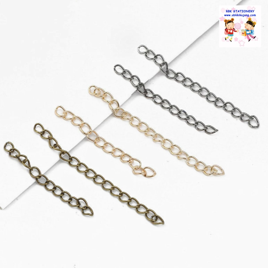 โซ่ปรับระดับ อะไหล่เครื่องประดับ 5 ซม. 7 ซม.10 ชิ้น/ห่อ อุปกรณ์ร้อยลูกปัด อุปกรณ์ DIY อุปกรณ์ร้อยสร้อยข้อมือ