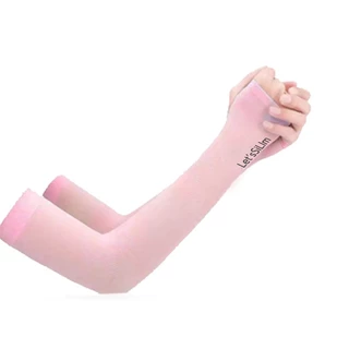 【5/12คู่】ปลอกแขนกันแดด กันUV ยืดหยุ่น เย็นสบาย สีพื้น ฟรีไซส์ ใส่ได้ทั้งชายและหญิง FZ001