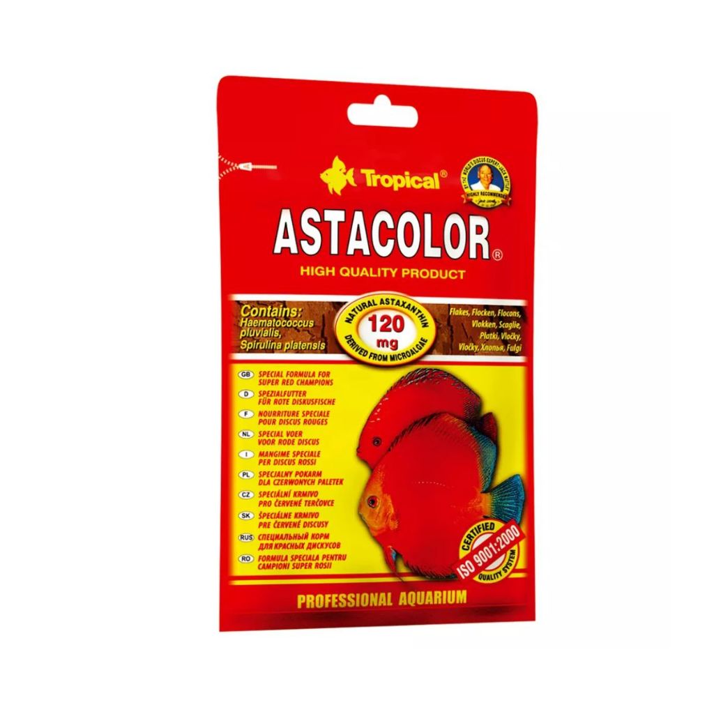 TROPICAL ASTACOLOR – 12g อาหารปลาแบบเกล็ด รูปที่ 2