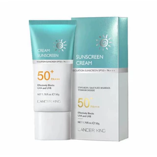 ซื้อ2แถม2 ครีมกันแดดUV 50+PA+++ ไม่เหนียว น้ำหนักเบา ครีมLANCERKING SKINCARE FACIAL SUNSCREEN CREAM