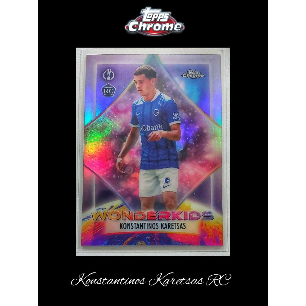 2026 Topps Chrome UEFA Europa League Wonderkids Konstantinos Karetsas RC