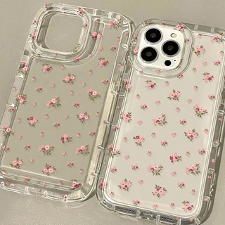 สำหรับ for iPhone 16 11 13 14 17 15 12 Pro Max 6S 7 8 Plus X XR XS MAX SE2022 เคสนิ่มใสถุงลมนิรภัยกันกระแทกการ์ตูนน่ารัก