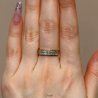 Orachat | Molly 14k ring. (แหวนตัวเรือนสแตนเลส)