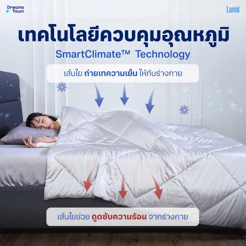 Lunio ผ้าห่มนวม รุ่น Smart SnowSilk thumbnail 5