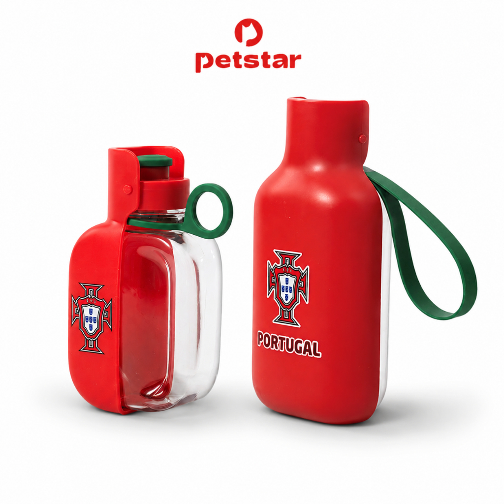 Petstar กระบอกน้ำสัตว์เลี้ยง ขวดน้ำแมว ขวดน้ำสุนัข Pet Water Bottle ฝาพับกว้าง ซีลสนิท ไม่รั่วไหล มีให้เลือก 2 ความจุ