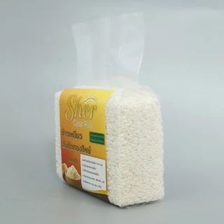 ข้าวเหนียวสันป่าตองใหม่ (กข6) คัดพิเศษ Sher Clean Rice 400 กรัม แพ็คสูญญากาศ ทานได้ 3-4 คนพอดีมื้อ