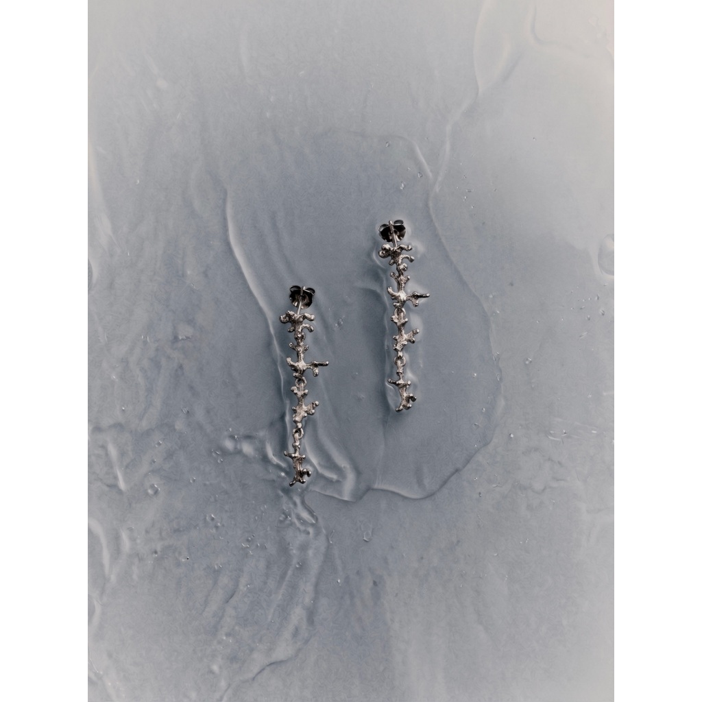 OUSTRE + Algae Earrings + 925 sterling silver earrings (Pre-order)