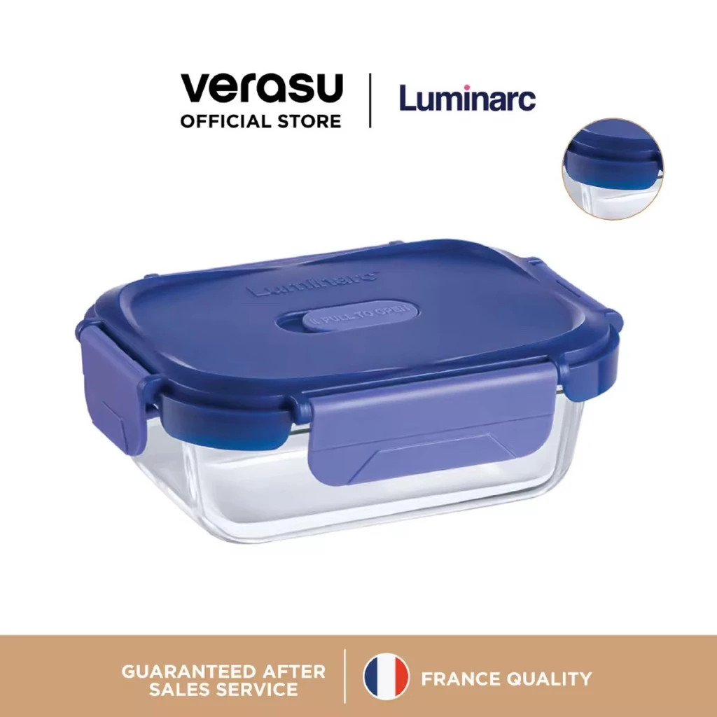 LUMINARC กล่องแก้วถนอมอาหาร ผืนผ้า 650 มล. Putina ARC-X1236