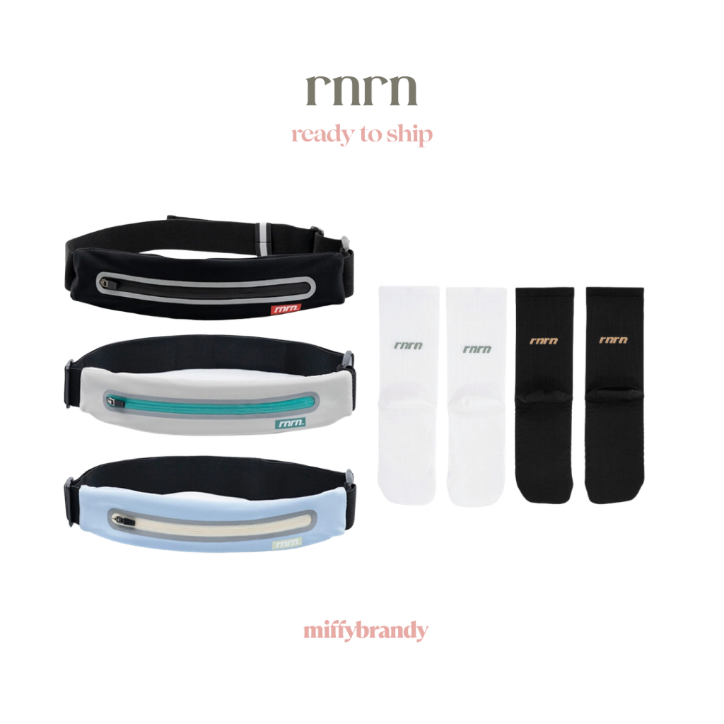 มีส่งด่วน ⚡️ RNRN running belt / marathon socks อุปกรณ์สำหรับนักวิ่ง | ของแท้ 100% จากชอปเกาหลี 🇰🇷