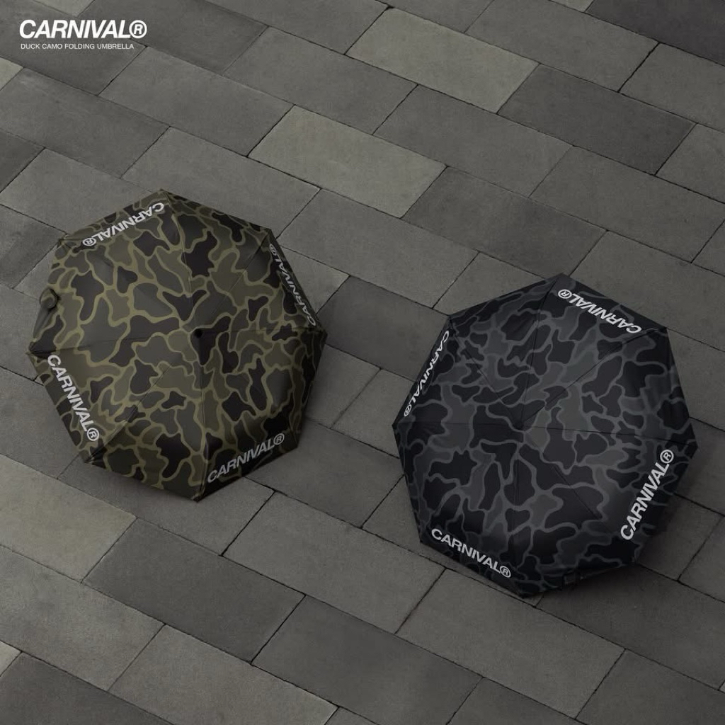 [พร้อมส่ง ของแท้💯%] ร่มกันฝนและUV CARNIVAL® DUCK CAMO FOLDING UMBRELLA