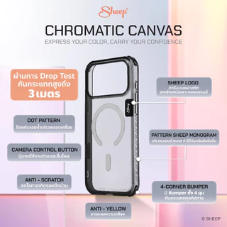 [Sheep Chromatic Canvas For iPhone&Samsung] เคสแมทสำหรับไอโฟน13/14/15/16/17Series และS25U S26U เคสชาร์จแม่เหล็กกันกระแทก