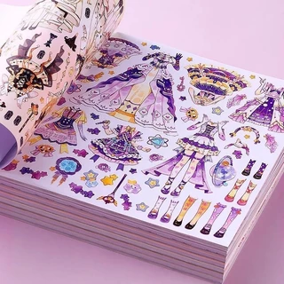 สติกเกอร์แต่งตัวเจ้าหญิง กระจกเงา DIY แต่งหน้า เปลี่ยนชุด ของเล่นเด็กผู้หญิง ของขวัญเด็กน่ารัก