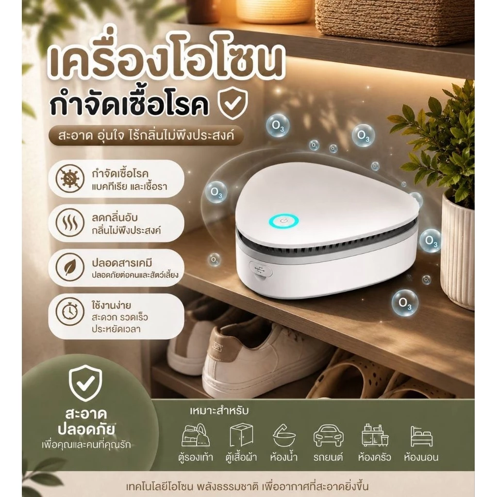 🔥เครื่องฆ่าเชื้อกำจัดกลิ่นด้วยโอโซน XD001🔥 ปลอดภัยไร้สารตกค้าง ประกันสินค้า 1 เดือนค่ะ รบกวนอ่านรายละเอียดก่อนสั่งนะคะ
