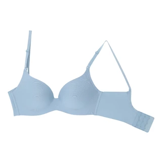 Wacoal Mood Travel Bra Comfy บราม้วนได้ ไร้โครง รุ่น MM1E70 สีน้ำเงินอมเทา (NG)