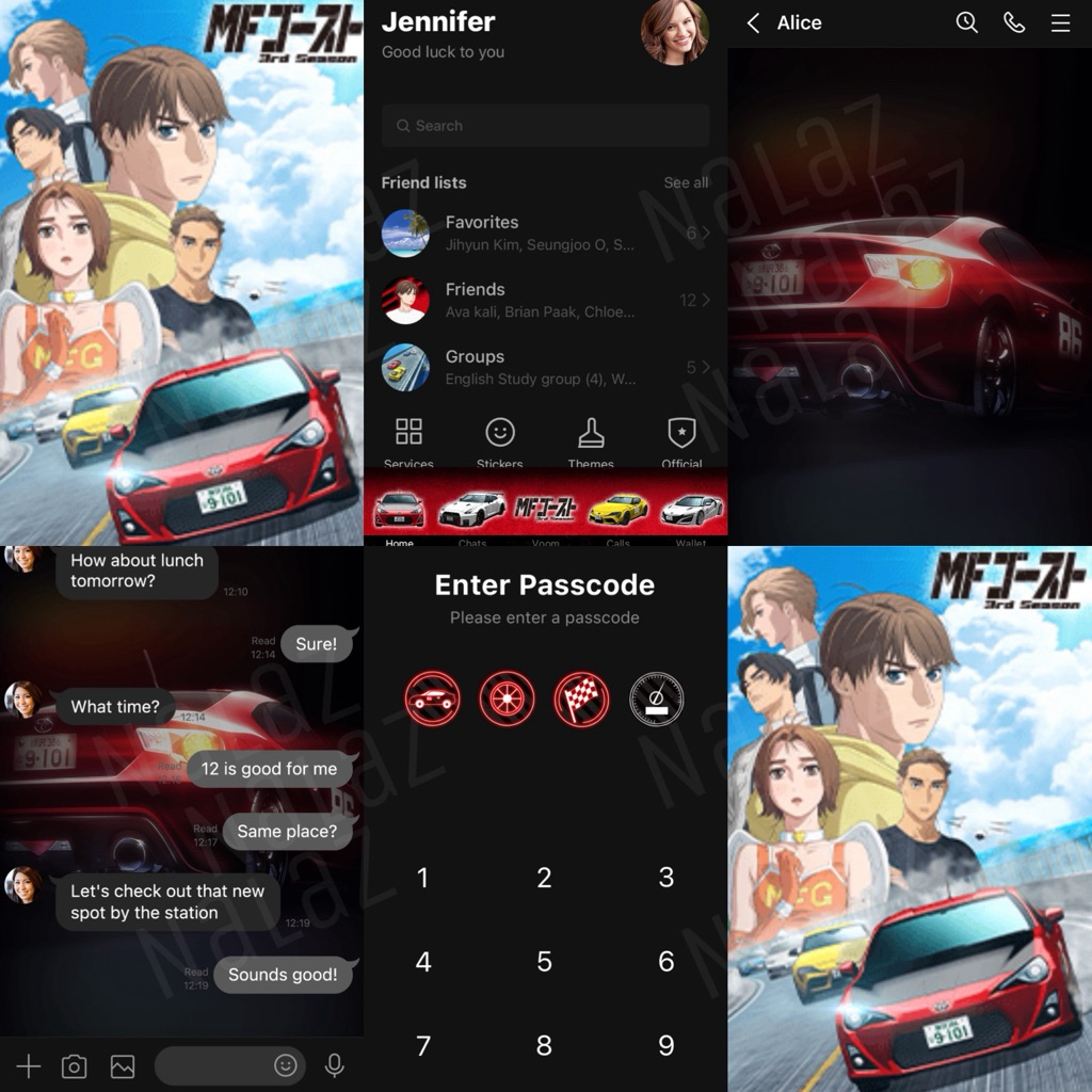 MF Ghost ธีมไลน์ สติกเกอร์ไลน์ MF Ghost ภาคต่อของ Initial D