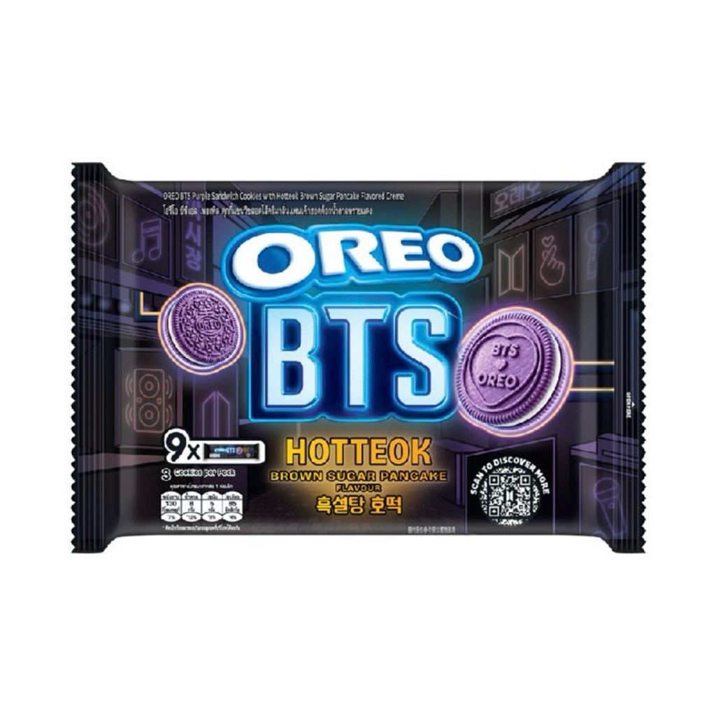 โอรีโอ แซนวิชคุกกี้สอดไส้ครีมรสฮอตต์อก BTS 236.25 กรัม