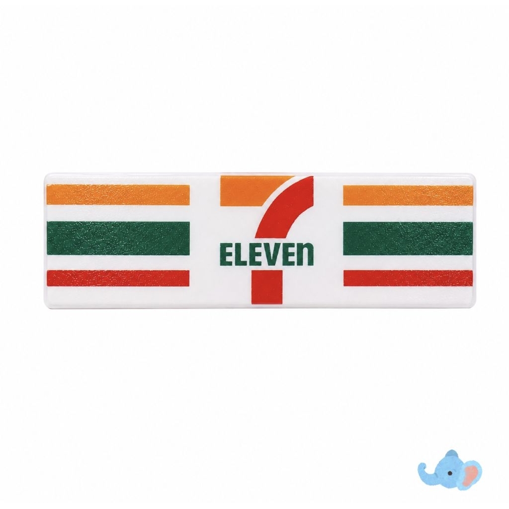 แม่เหล็กไฟติดตู้เย็น ดีไซน์ป้ายหน้าร้าน 7-Eleven (รุ่นชาร์จไฟได้และเปลี่ยนสีไฟได้ 3 แบบ.Mini 7-Eleven Storefront Sign.