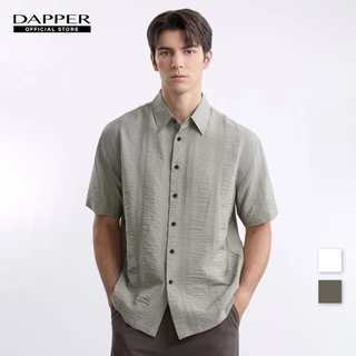 DAPPER เสื้อเชิ้ตแขนสั้น Textured Weave Shirt มี 2 สี [BCS/605LJ]