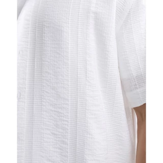 DAPPER เสื้อเชิ้ตแขนสั้น Textured Weave Shirt มี 2 สี [BCS/605LJ]