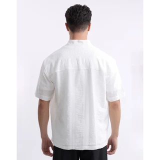 DAPPER เสื้อเชิ้ตแขนสั้น Textured Weave Shirt มี 2 สี [BCS/605LJ]