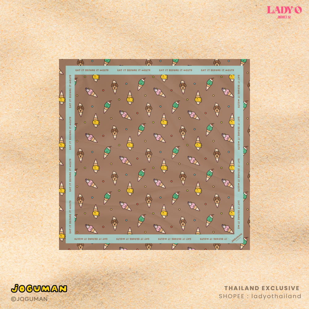 JOGUMAN Eat It Before It Melts – Handkerchief ผ้าพันคอ ผ้าเช็ดหน้า