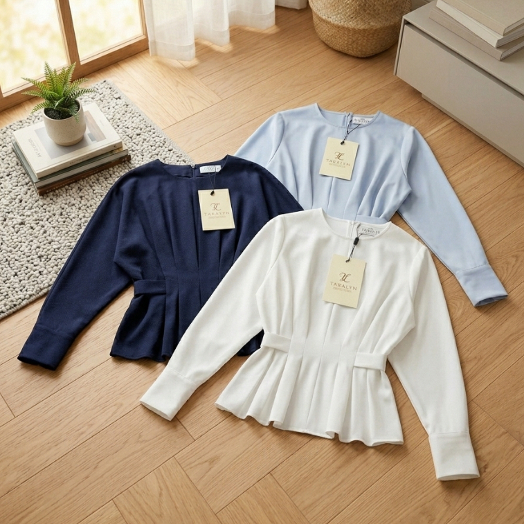 Tarastore เสื้อแขนพอง ใส่สบาย กับลุควันธรรมดา #CT112