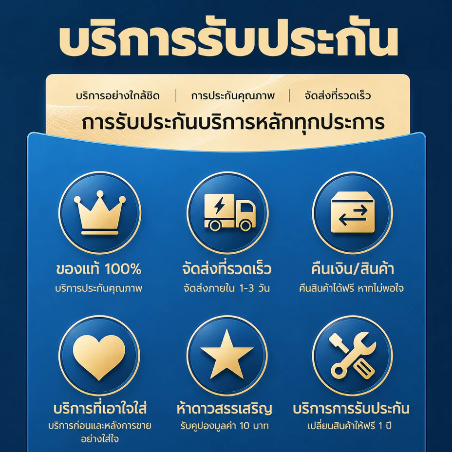 TOPZGZ บัตรรับประกันสินค้า (บัตรรับประกันเสมือนจริง)