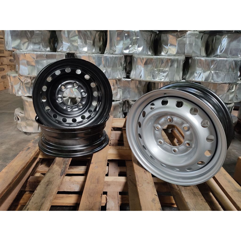 กะทะล้อเหล็ก ขอบ 15-7.5 นิ้ว MAXXPLUS(แม็กซ์พลัส) ใส่ Vigo Revo Isuzu เพลาลอย (ของแท้)(ราคาต่อ 1 วง)