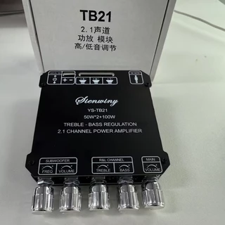 【Large chip】TB21ชิปใหญ่ แอมป์จิ๋ว sienwiny-YS- TB21 ของแท้ 50W*2+100W บลูทูธ 5.0 บอร์ดขยายเสียงซับวูฟเฟอร์ tb21+APP
