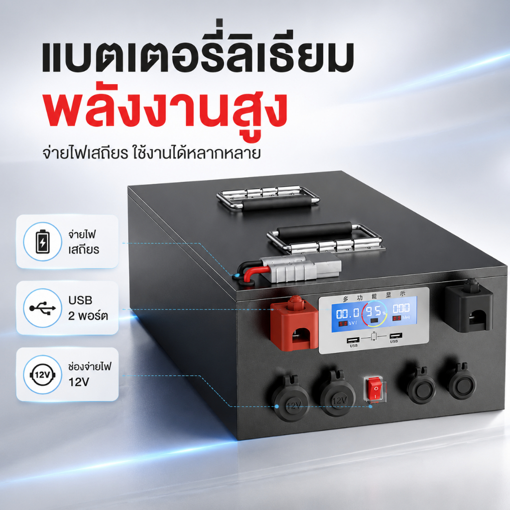 แบตเตอรี่ลิเธียมสำหรับรถ RV จาก - CATL : 12V, 24V, 48V, 100A, 200A แหล่งจ่ายไฟความจุสูงสำหรับการจัดเก็บพลังงาน