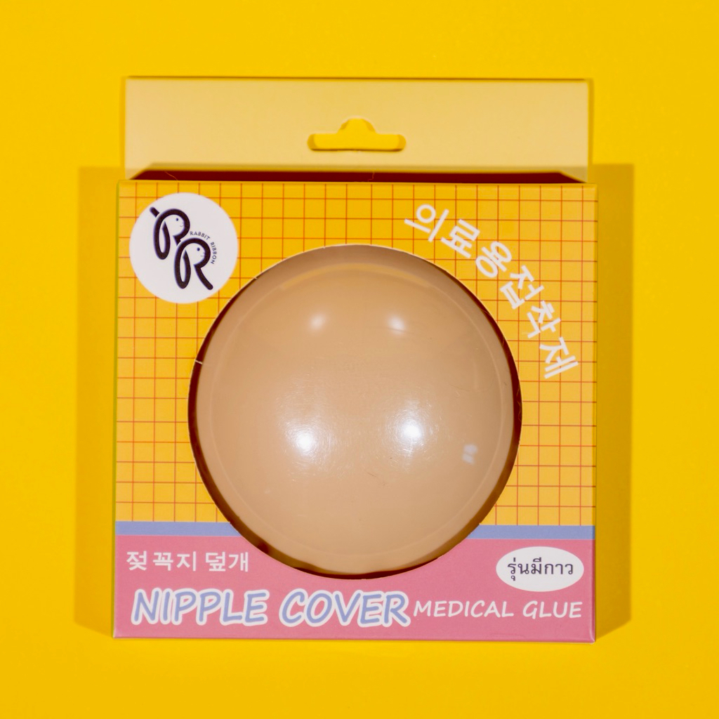 ซิลิโคนปิดจุกแบบมีกาว ทึบแสง RABBIT RIBBON |  Medical Glue Silicone Bra 실리콘 브라