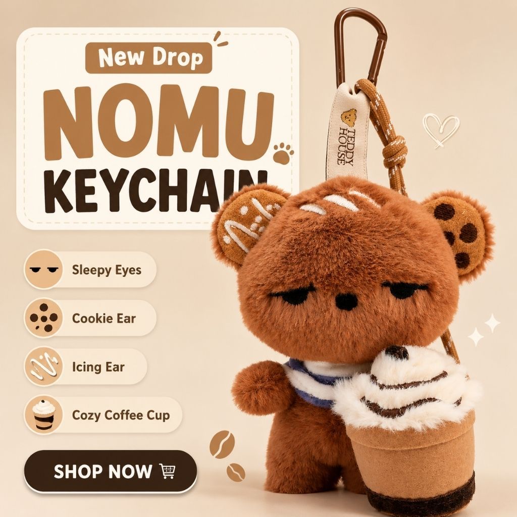 Teddy House : (Pre Order) Nomu Keychain พวงกุญแจนุ่มฟู ของขวัญ ห้อยง่าย พกพาง่าย น่ารักทุกวัน