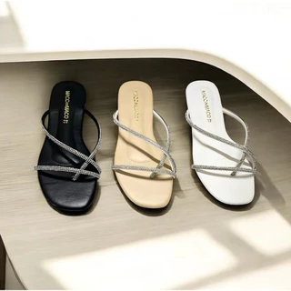 รองเท้าเส้นเพชร NB-345เสริมส้น1ซม