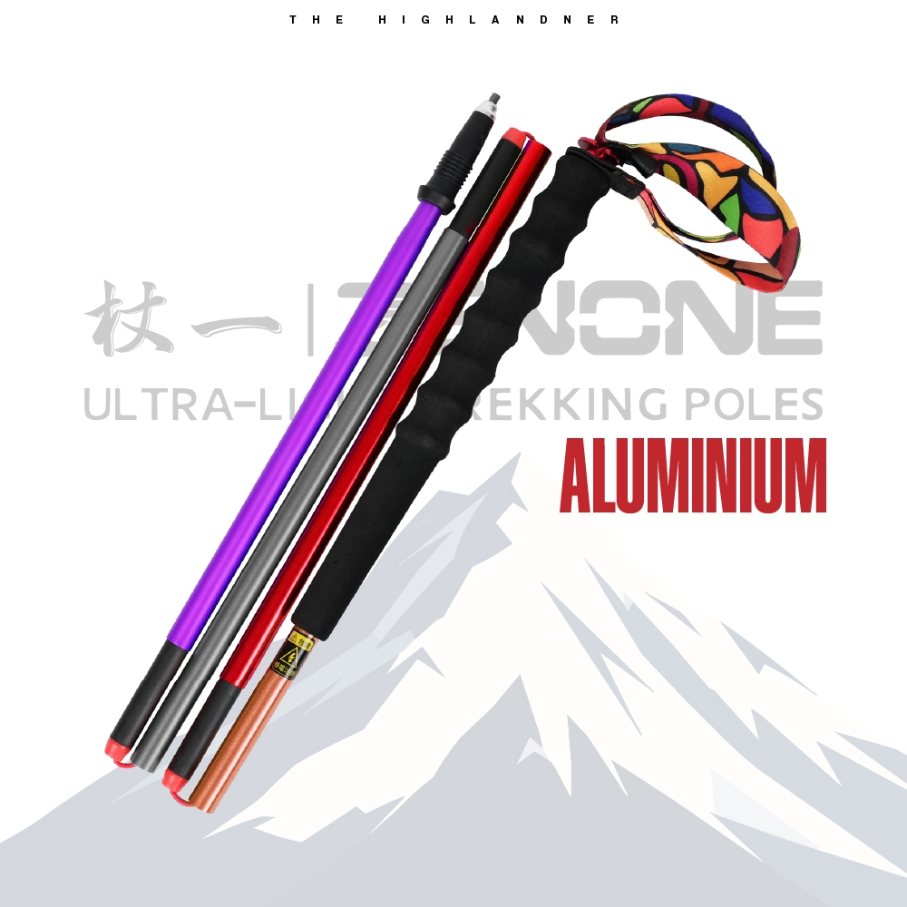ZENONE Carbon Pastel Colour Trekking Poles | ไม้เท้าเดินป่า