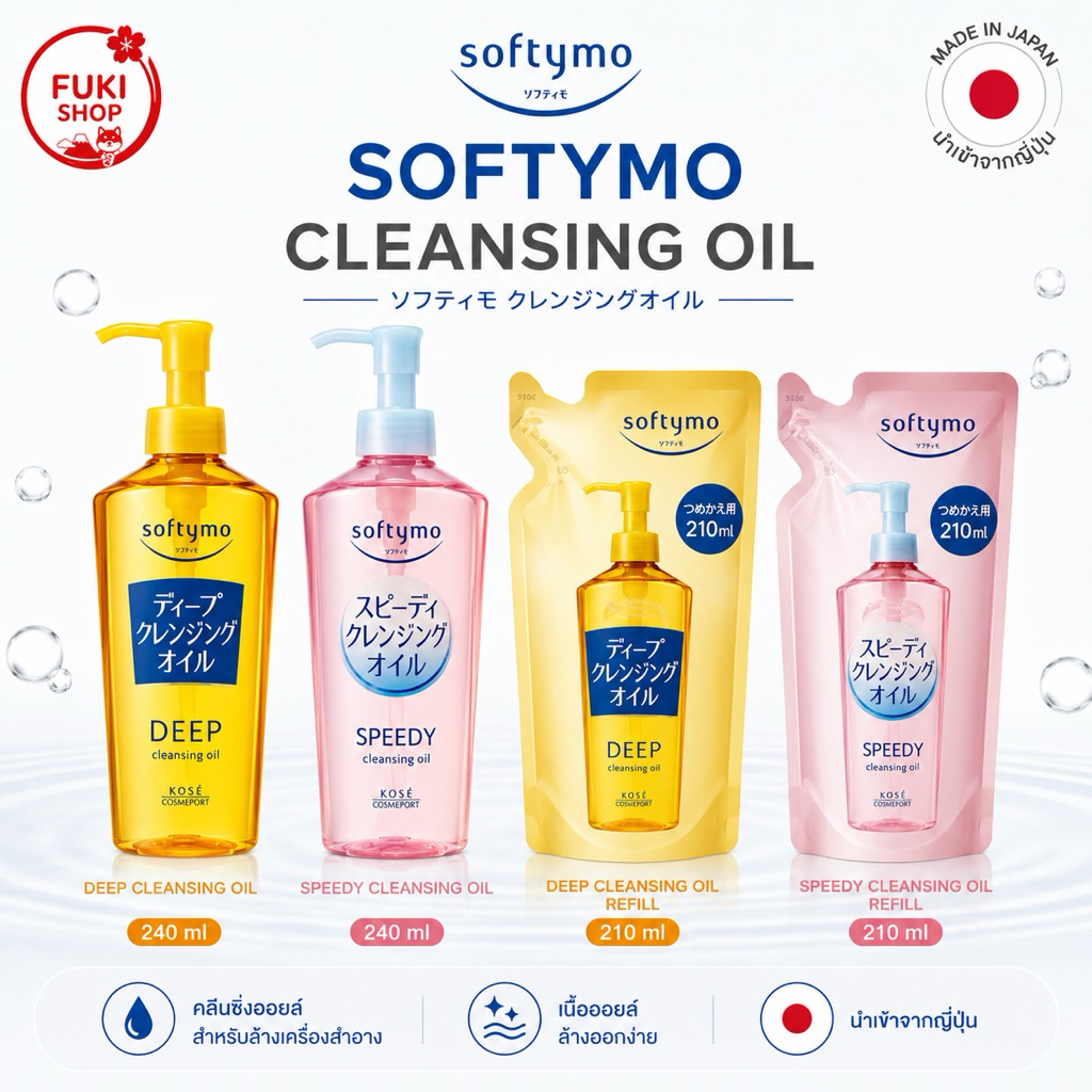 Softymo Deep Cleansing Oil [น้ำยาล้างเครื่องสำอาง/คลีนเซอร์]