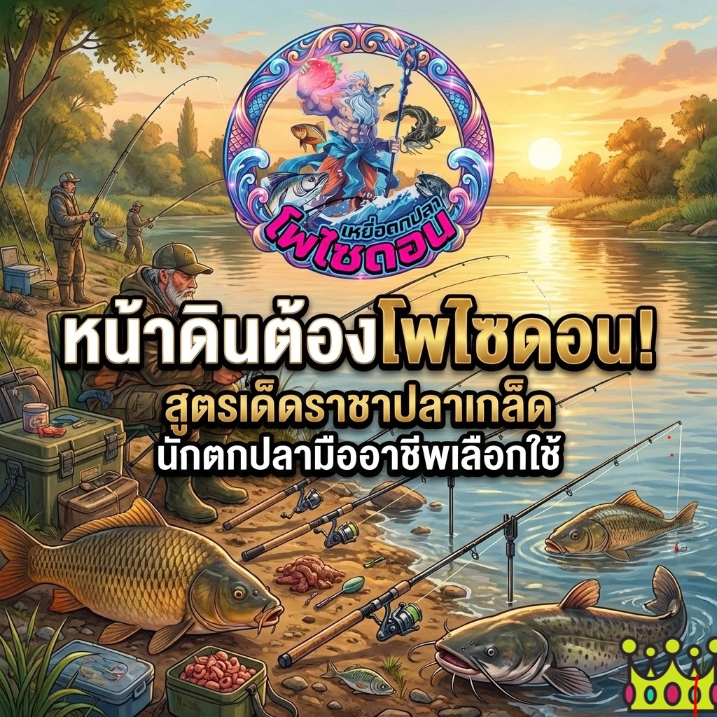เหยื่อตกปลาโพไซดอน สูตร1 2500g 3ถุง ตกหน้าดิน ชิงหลิว รูปที่ 7