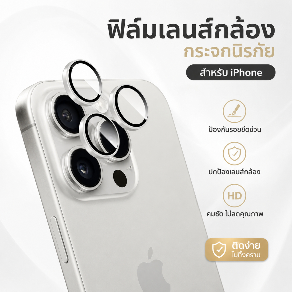 (OHY)กระจกเลนส์กล้อง สำหรับ ไอโฟน iphone ทุกรุ่น iphone11-iphone17