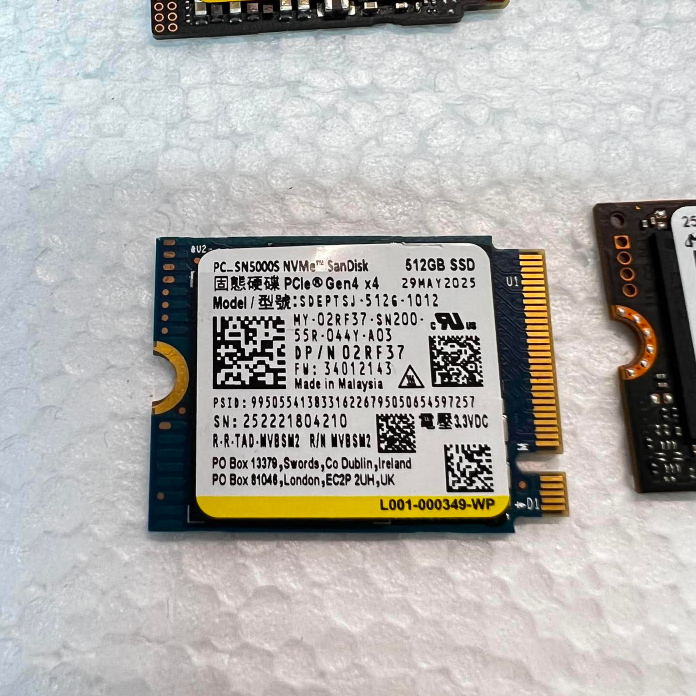 sandisk PC SN5000S / micron  512GB Gen4 NVMe M.2 SSD ใข้งานปกติ ประกันร้าน