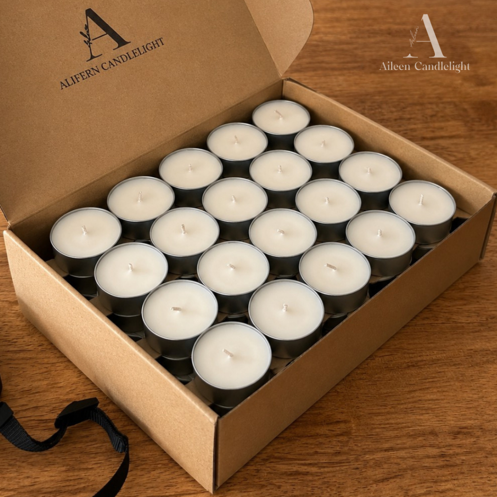 Tealight Pack of 100 pieces , scented candles, 100% organic,no scent.เทียนทีไลท์ ไม่มีกลิ่น 100 ชิ้น