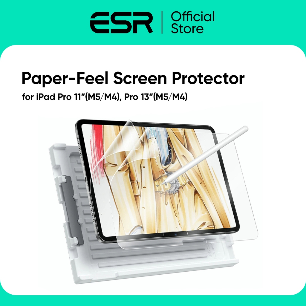 ESR ฟิล์มหน้าจอสำหรับ iPad Pro 11" (5th/2024) / Pro 13" (7th/2024) รุ่น Paper-Feel Screen Protector