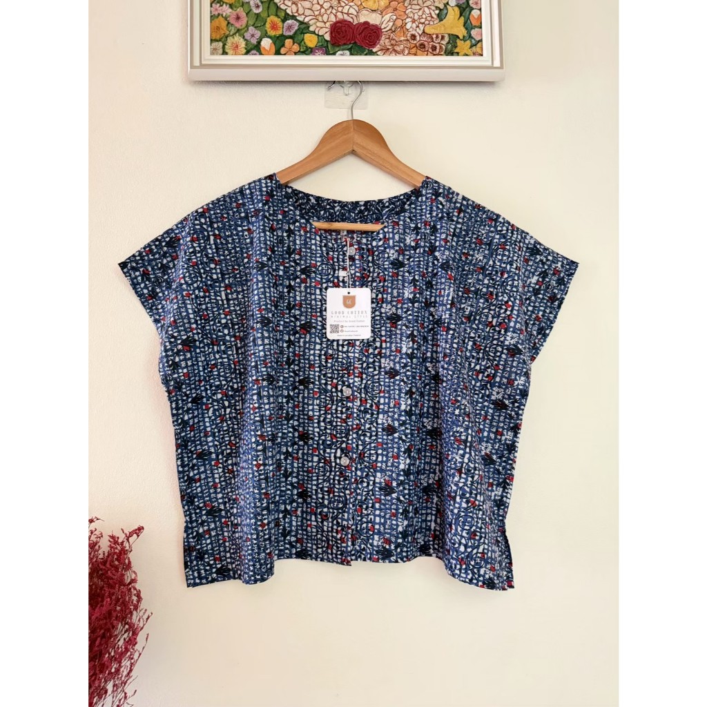 เสื้อผ้าฝ้ายอินเดีย อก 48  ทรงสวย ผ้าเบา ใส่สบาย **เพิ่มลายใหม่ และเติมสินค้าใหม่เรื่อยๆ**