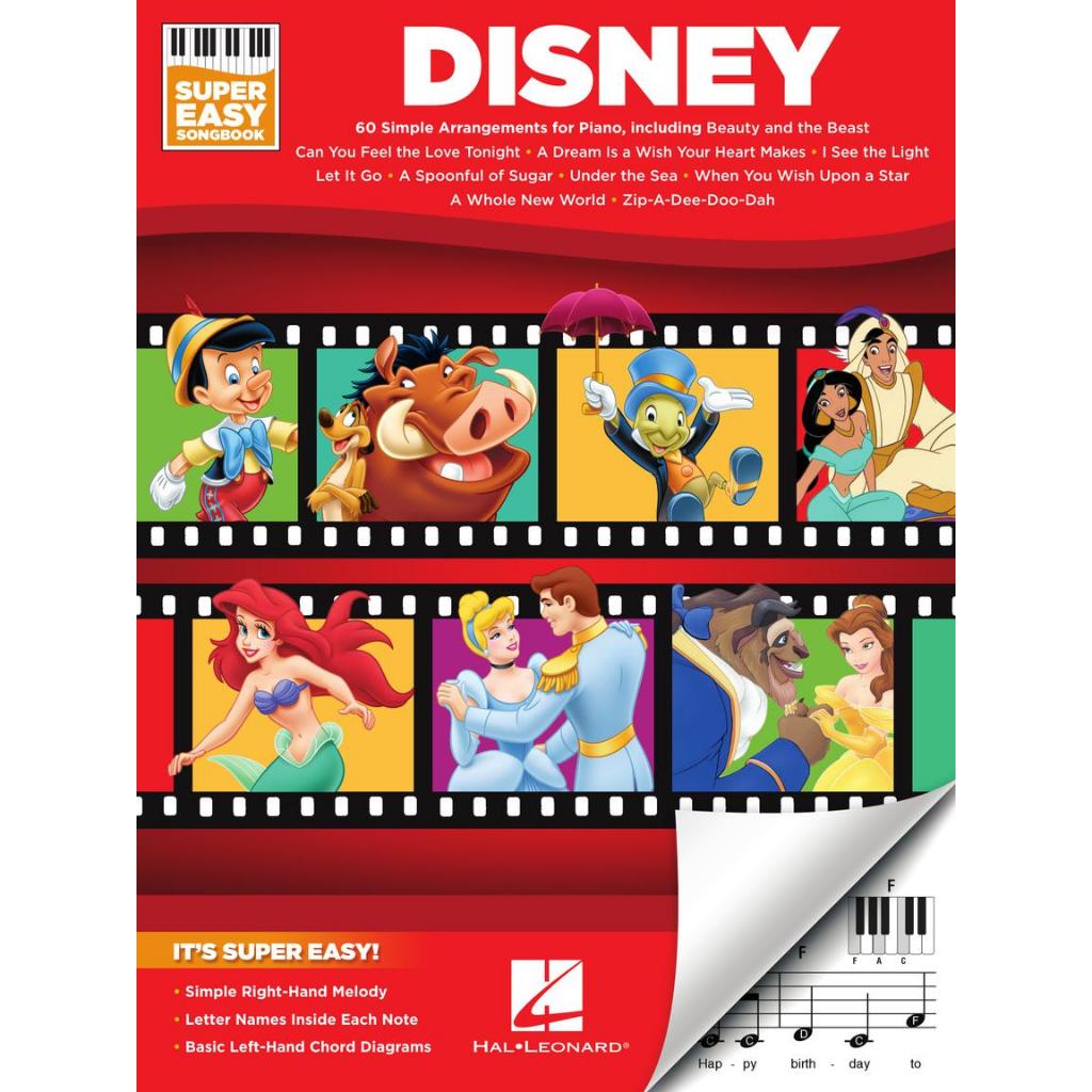 DISNEY – SUPER EASY SONGBOOK (HL00199558) (9781495077401)