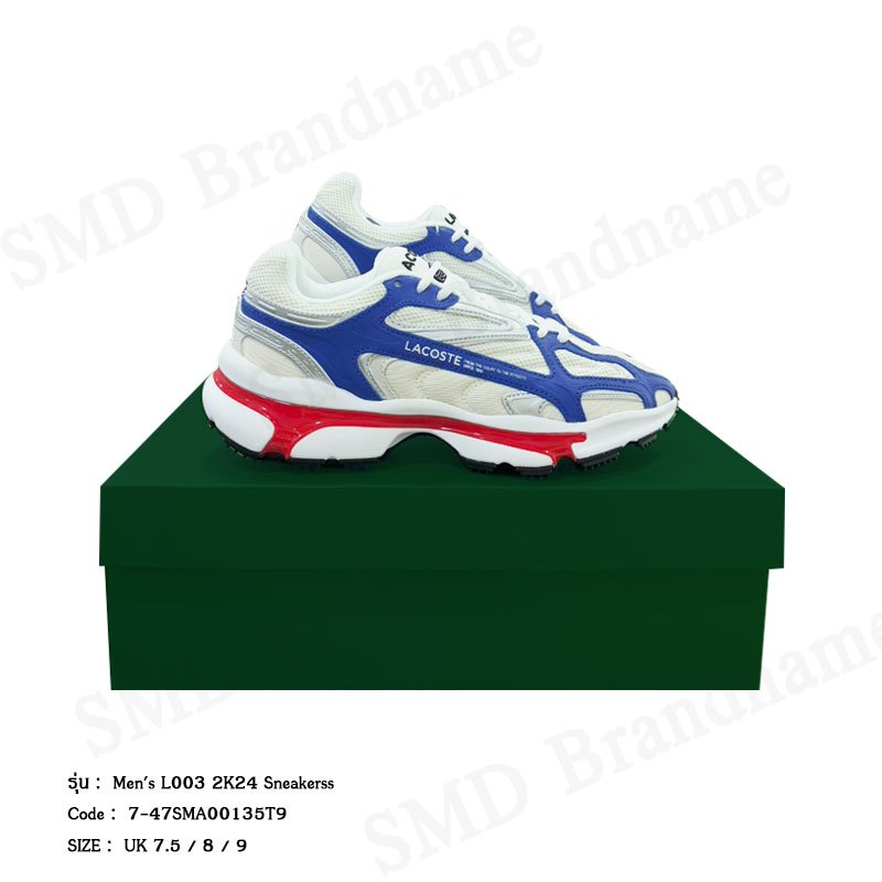 Lacoste รองเท้าผ้าใบผู้ชาย รุ่น Men's L003 2K24 Sneakers Code: 7-47SMA00135T9
