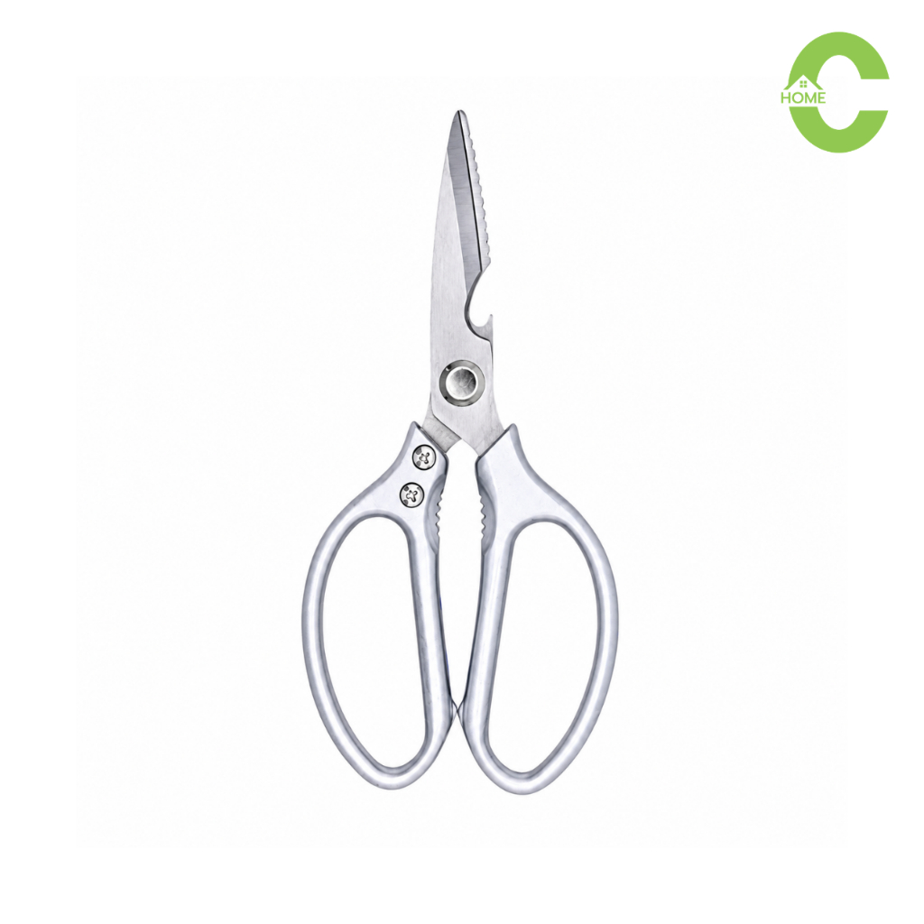 กรรไกรทำอาหาร กรรไกรสแตนเลส กรรไกรทำครัว Kitchen Scissors สแตนเลสคุณภาพดี แข็งแรง ไม่เป็นสนิม Simple Kitchen