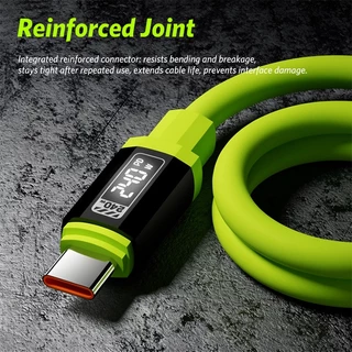 240W สายชาร์จ Type C to C สายซิลิโคนนุ่มเด้ง ชาร์จเร็ว สำหรับมือถือและแท็บเล็ต ชาร์จเร็วสูงสุด ไม่หักงอ 1-2m
