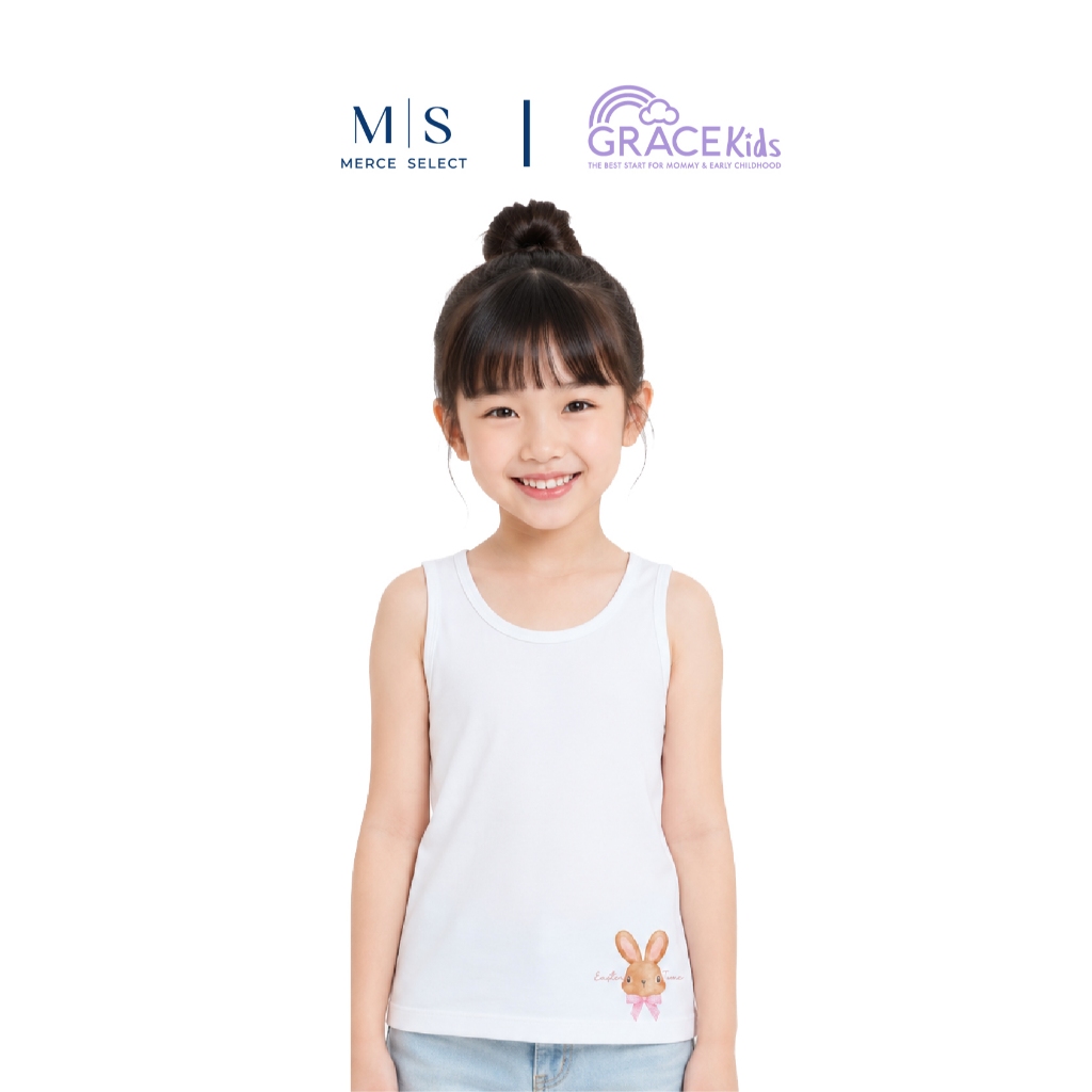 Grace Kids เสื้อกล้ามเด็ก ผ้ายืดนุ่มพิเศษ ระบายอากาศดี ไม่ร้อน ใส่สบายไม่ระคายเคืองผิว มีไซส์ S-3XL