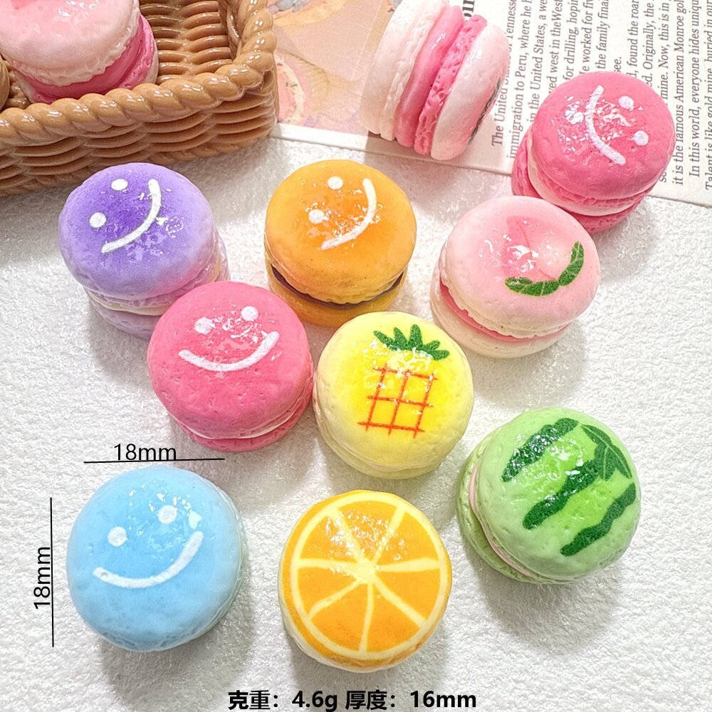 j178F มาการองของเล่นจิ๋วจำลองแพ็คละ 10 ชิ้น