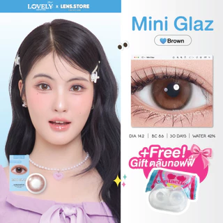 คอนแทคเลนส์รายเดือน LOVELYPLUS รุ่น MINI GLAZ มินิกลาสซ์ เลนส์ตาธรรมชาติ ความละมุนเต็ม 100 รุ่นสุดฮิต !!