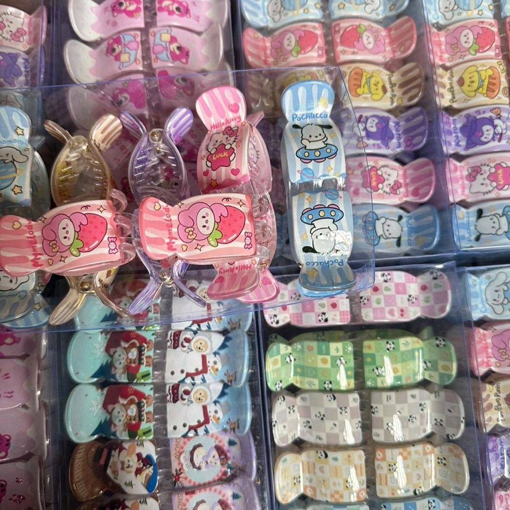 กิ๊บงับหนีบผมคละลายน่ารัก12อัน(ทางร้านเลือกให้)