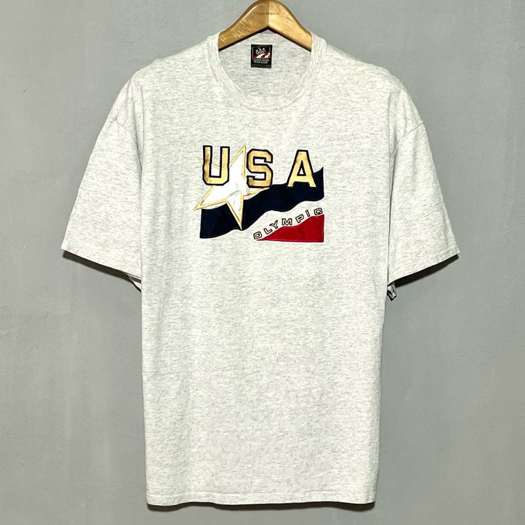 VINTAGE USA OLYMPIC "JC PENNEY" OFFICIAL EMBROIDERED T-SHIRT( XL )